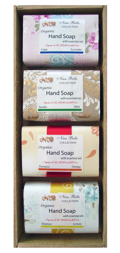 Organic 4 Pack Hand Soap Sets